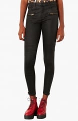 Topshop Moto Seamed Coated Skinny Jeans at Nordstrom