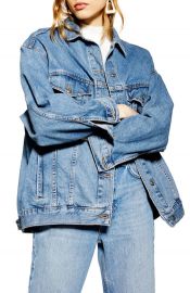 Topshop Oversize Denim Jacket   Nordstrom at Nordstrom