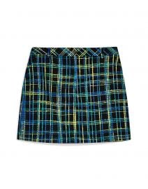 Topshop Plaid Boucle Skirt at Yoox