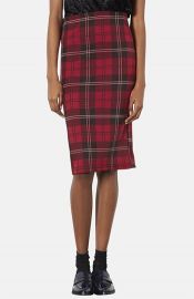 Topshop Plaid Tube Skirt at Nordstrom