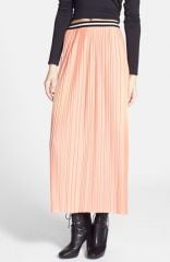 Topshop Pleated Jersey Maxi Skirt at Nordstrom