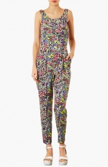 Topshop Pop Floral Jumpsuit at Nordstrom