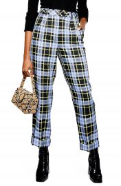 Topshop Punk Check Edie Peg Trousers   Nordstrom at Nordstrom