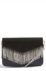 Topshop Remy Chain Flap Faux Leather Crossbody Bag at Nordstrom