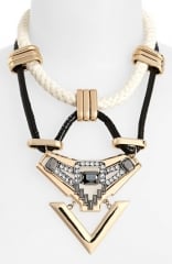 Topshop Rope andamp Stone Statement Necklace at Nordstrom