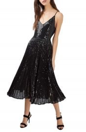 Topshop Sequin Pleated Dress at Nordstrom