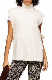 Topshop Side Tie Sleeveless Sweater   Nordstrom at Nordstrom