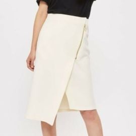 Topshop Skirts Topshop Offwhite Asymmetrical Skirt Poshmark at Poshmark