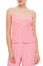 Topshop Spot Print Button Camisole at Nordstrom