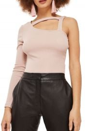 Topshop Strappy One Shoulder Bodysuit at Nordstrom