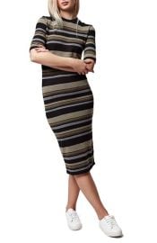 Topshop Stripe Body-Con Midi Dress at Nordstrom