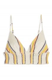 Topshop Stripe Smocked Waist Bralette Crop Top   Nordstrom at Nordstrom