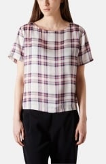 Topshop Summer Check Print Tee at Nordstrom