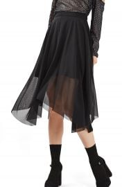 Topshop Tulle Midi Skirt at Nordstrom