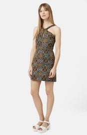 Topshop Twist Front Print Dress at Nordstrom