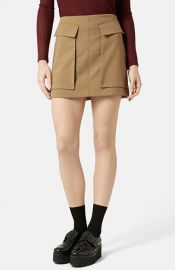 Topshop Utility Pocket Miniskirt at Nordstrom