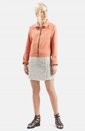 Topshop Wrap Front Boucl   Miniskirt at Nordstrom