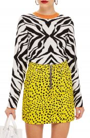 Topshop Zebra Skinny Sweater   Nordstrom at Nordstrom