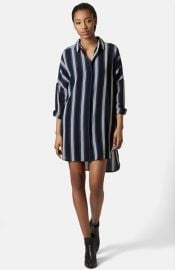 Topshop and39Granddadand39 Stripe Shirtdress at Nordstrom