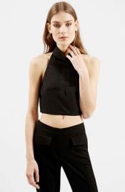 Topshop and39High Rolland39 Halter Crop Top at Nordstrom