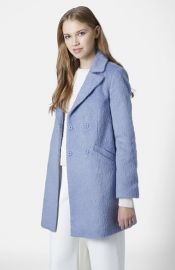 Topshop and39Mollyand39 Double Breasted Swing Coat at Nordstrom