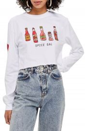 Topshop by Tee  amp  Cake Spice Gal Crop Tee at Nordstrom