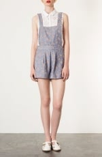 Topshop chambray floral playsuit at Nordstrom