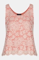 Topshop lace floral tank top at Nordstrom