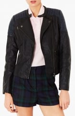 Topshop quilted shoulder biker jacket at Nordstrom