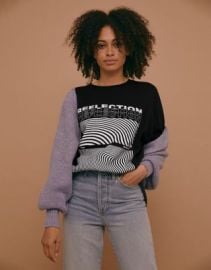 Topshop reflection t-shirt in black at ASOS