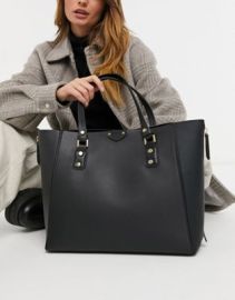 Topshop shoulder bag in black at ASOS