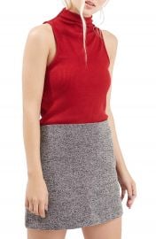 TopshopRibbedMock Collar Tank Regular and Petite at Nordstrom