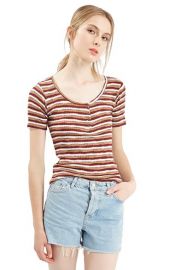 Topshopand160Knit Henley Tee at Nordstrom