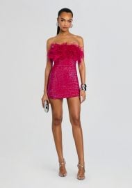 Torin Sequin Feather Dress at Retrofete