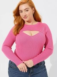 Torrid Fitted Pullover Sweater in Gin Fizz at Torrid