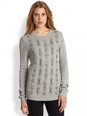 Tory Burch - Jeweled Pullover Sweater at Saks Fifth Avenue