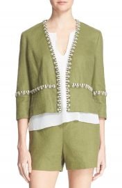 Tory Burch   x27 Avery  x27  Embellished Jacket at Nordstrom