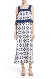 Tory Burch Avila Beetle Print Popover Bodice Dress at Nordstrom