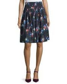 Tory Burch Blaire Pansy Bouquet Floral Full Skirt at Neiman Marcus