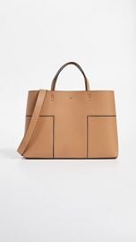 Tory Burch Block-T Triple-Compartment Tote at Shopbop