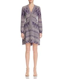 Tory Burch Bourdelle Graphic Floral Silk Dress at Bloomingdales