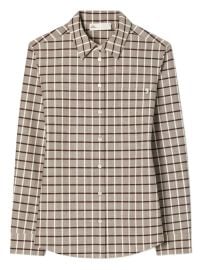 Tory Burch Checked Wool Shirt Neutrals at Farfetch