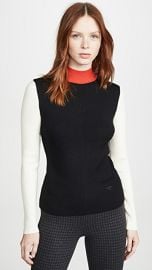 Tory Burch Colorblock Mockneck Sweater at Shopbop