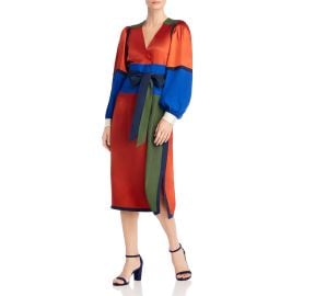 Tory Burch Colorblocked Wrap Dress at Bloomingdales