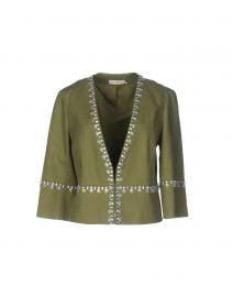 Tory Burch Embellished Linen Jacket at Yoox