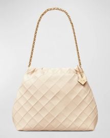 Tory Burch Fleming Drawstring Leather Hobo Bag at Neiman Marcus