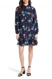 Tory Burch Gabrielle Floral Silk Shirtdress at Nordstrom