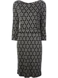 Tory Burch Geometric Print Crepe Dress - at Farfetch