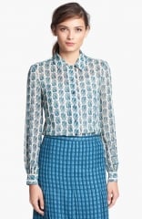 Tory Burch Kerry Silk Blouse at Nordstrom