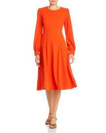 WornOnTV: Jenna’s red long sleeve midi dress on Today | Jenna Bush ...